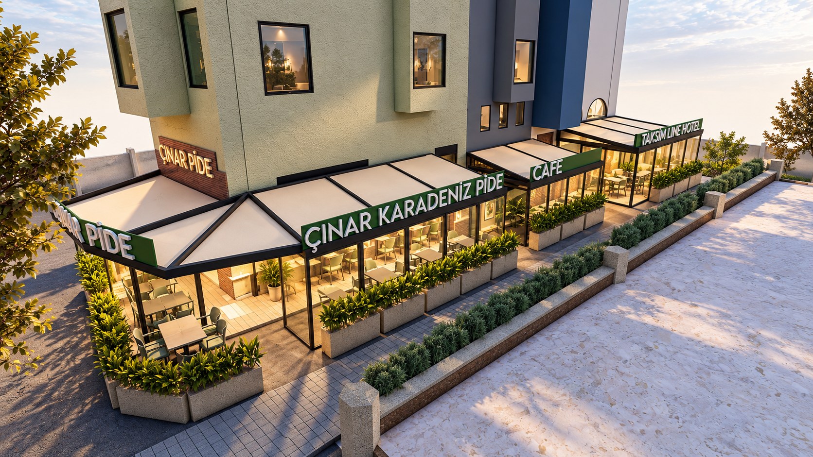 Çınar Pide özgün mimari render 5