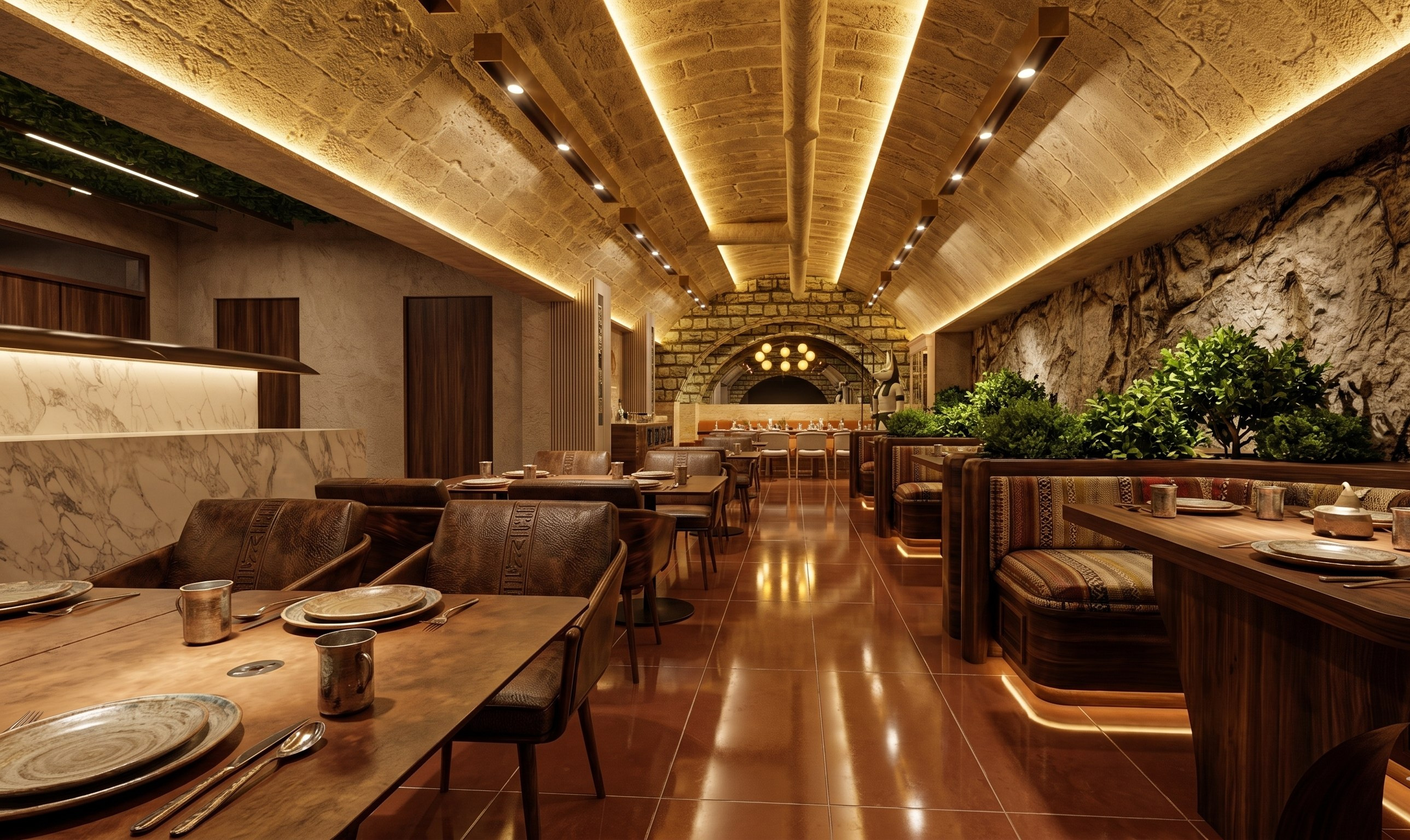 Ramses Hotel iç mekân konsept renderı 2