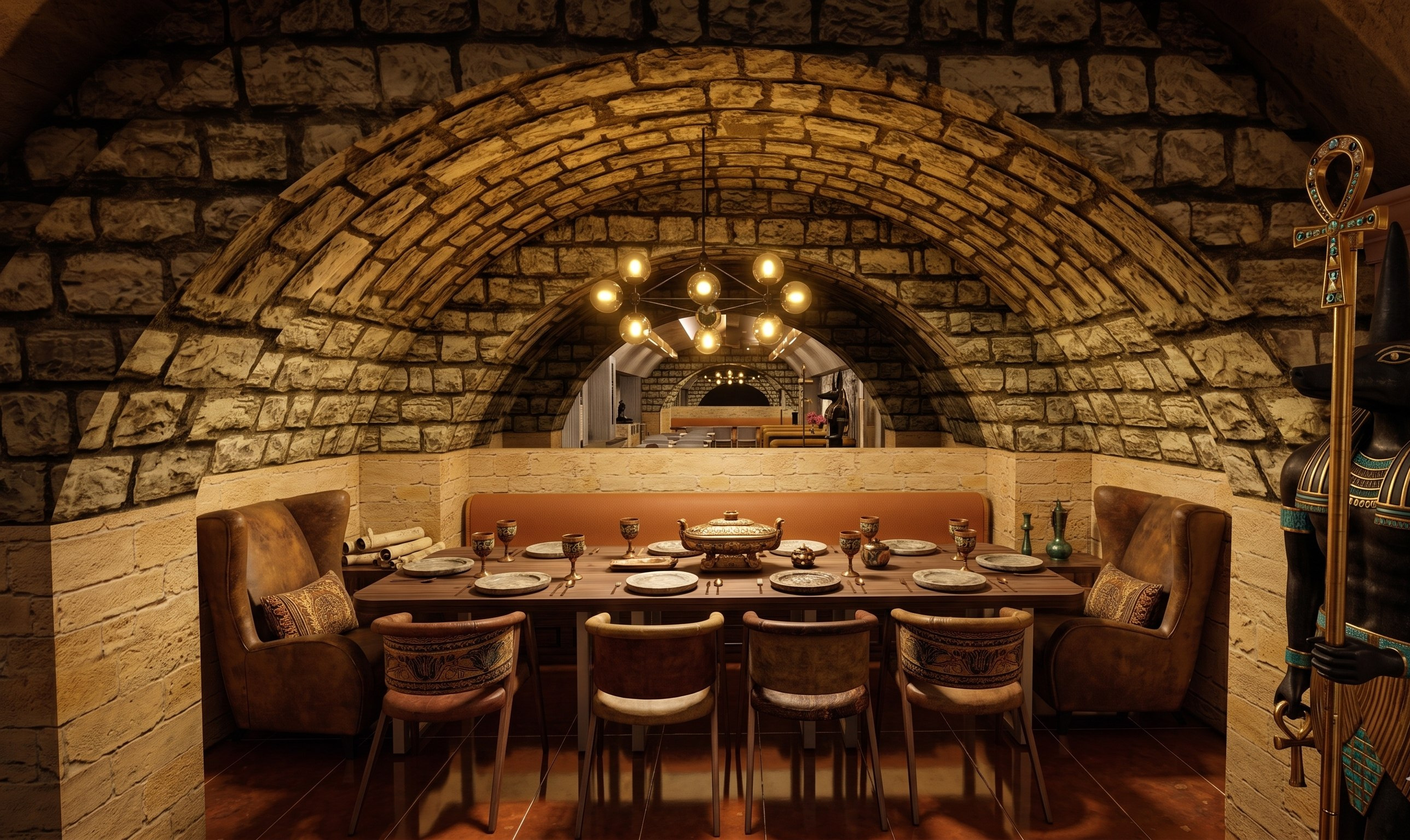 Ramses Hotel iç mekân konsept renderı 3